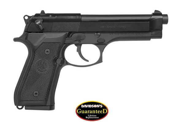 BERETTA M9 9MM 4.9" FS 2-DOT 10-SHOT BLACK MATTE POLY - for sale
