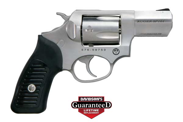 RUGER SP101 357MAG 2.25" FS STAINLESS STEEL RUBBER - for sale