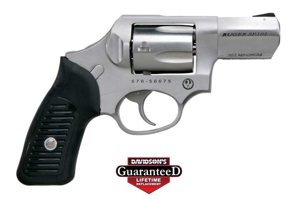 RUGER SP101 357MAG 2.25" FS SPURLESS HAMMER S/S RUBBER - for sale