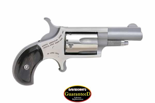 NAA MINI-REVOLVER 22LR 1-5/8" STAINLESS MATTE WOOD - for sale