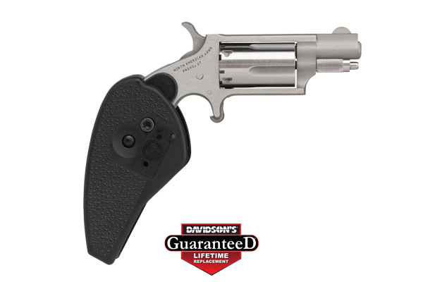 NAA MINI-REVOLVER 22LR 1-1/8" S/S MATTE W/HOLSTER GRIP - for sale