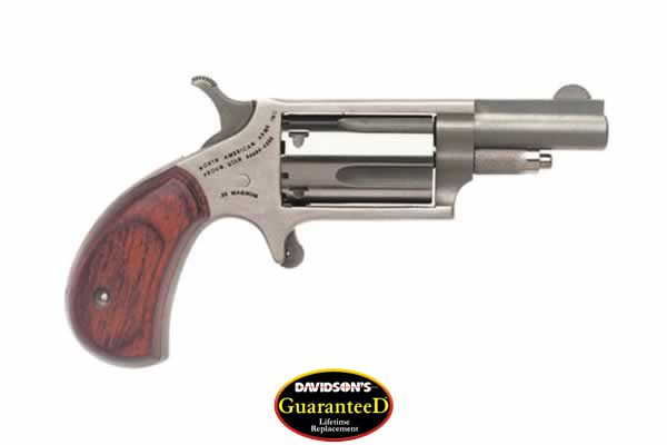 NAA MINI-REVOLVR 22WMR 1-5/8" S/S MATTE WOOD - for sale