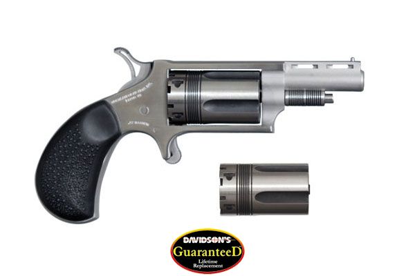 NAA "WASP" MINI-REVOLVER COMBO 1-5/8" 22LR/22WMR S/S RUBBER - for sale