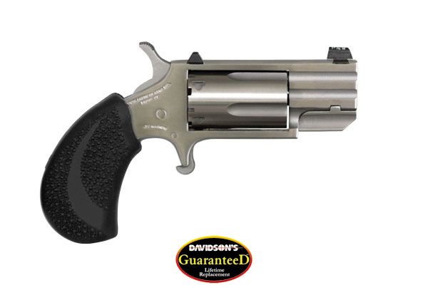 NAA "PUG" MINI-REVOLVER 22WMR 1"HB TRITIUM FNS S/S BLACK SYN - for sale