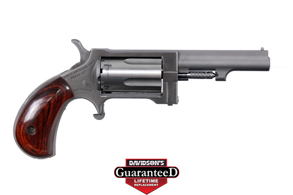 NAA SIDEWINDR 22LR/22WMR 2.5 SWINGOUT CYLINDER S/S MAT WOOD - for sale