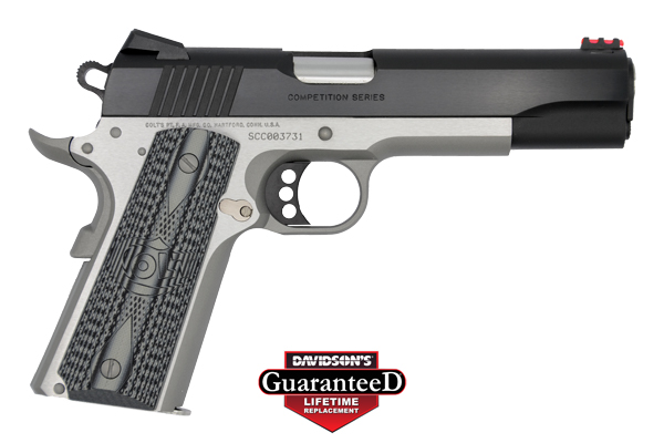COLT GOVT COMPETITION 45ACP 5" SS/FRAME BLUE/SLIDE ADJ < - for sale