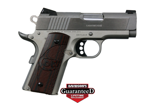 COLT DEFENDER 45ACP FS 3" ALLOY/SS G10 BLACK CHERRY - for sale