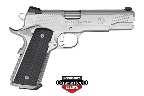 SPRINGFIELD 1911 TRP 45ACP 5" 7RD SS/G10 RANGE BAG CA COMP - for sale