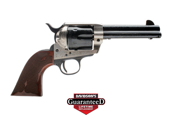 CIMARRON FRONTIER 45LC PW FS 4.75" ENGRAVED SILVER/BL WAL - for sale