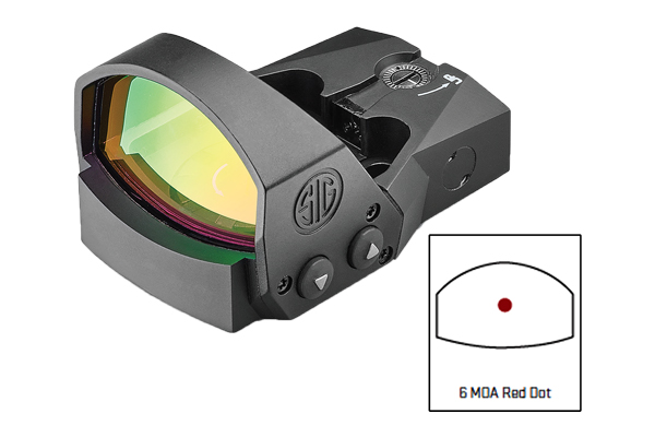 SIG OPTICS REFLEX SIGHT ROMEO1 PRO 6MOA 1X30 STEEL SHROUD BLK - for sale