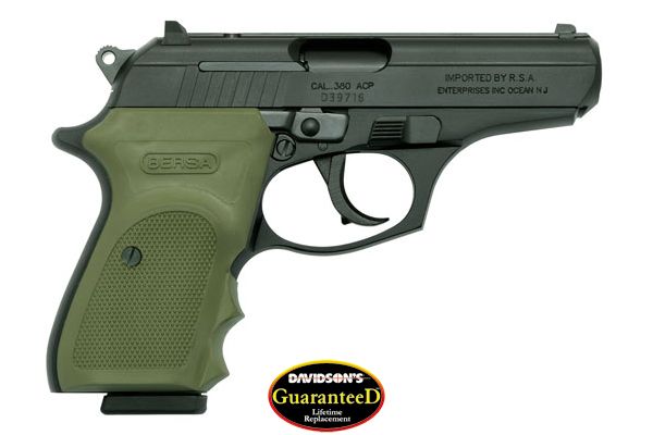 BERSA THUNDER 380ACP FS 7+1 SHOT COMBAT B.MATTE/OD GREEN - for sale